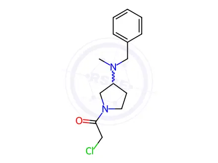 Chemical structure of 1-(3-(Benzyl(methyl)amino)pyrrolidin-1-yl)-2-chloroethanone