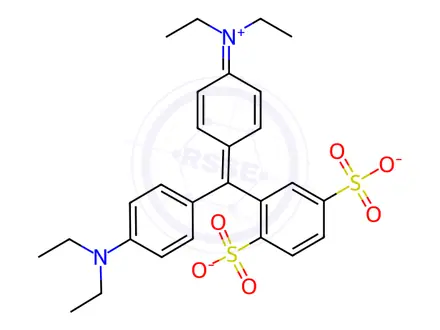 Chemical structure of Isosulfan Blue