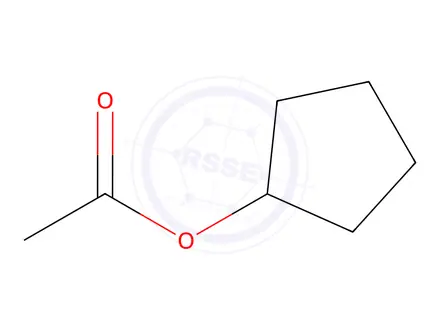 Chemical structure of Cyclopentyl acetate