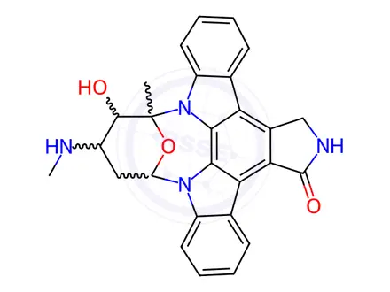 Chemical structure of 3’-O-Desmethyl Staurosporine