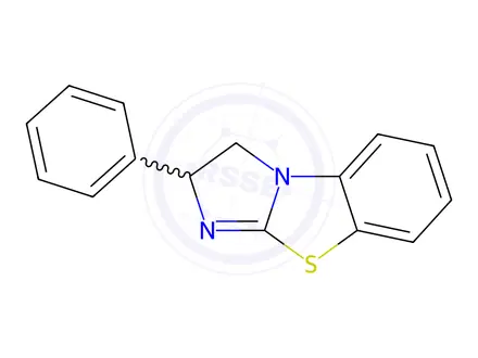 Chemical structure of Imidazo[2,1-b]benzothiazole, 2,3-dihydro-2-phenyl-