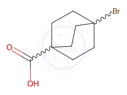 Chemical structure of 4-bromobicyclo[2.2.2]octane-1-carboxylic acid