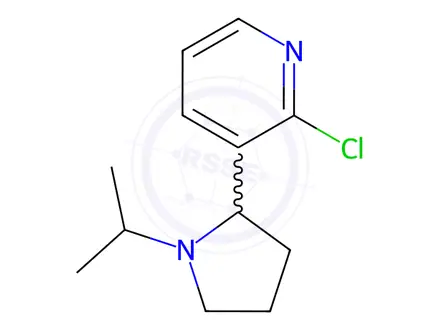 Chemical structure of 2-Chloro-3-(1-isopropylpyrrolidin-2-yl)pyridine