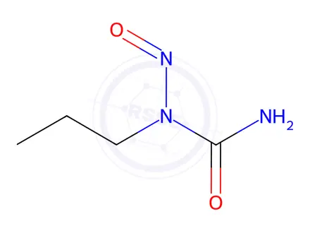 Chemical structure of N-Nitroso-N-propyl Urea, Contains 40% Water, ~2% Acetic Acid