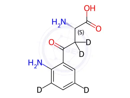 Chemical structure of L-Kynurenine-[D4]