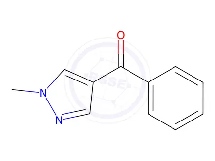 Chemical structure of 4-benzoyl-1-methyl-1H-pyrazole