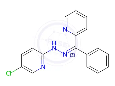 Chemical structure of (Z)-5-Chloro-2-(2-(phenyl(pyridin-2-yl)methylene)hydrazineyl)pyridine