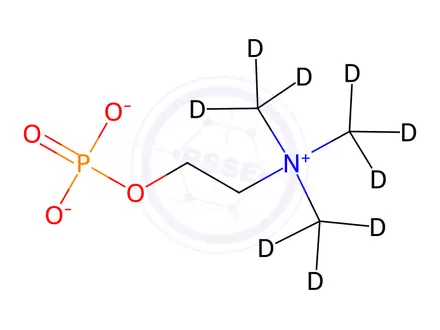 Chemical structure of Phosphocholine-d9 Chloride Calcium Salt