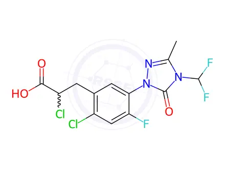 Chemical structure of Carfentrazone-ethyl Impurity 1