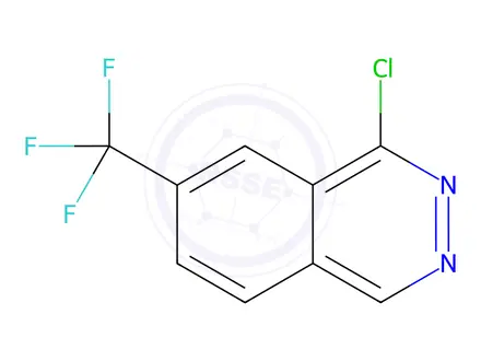 Chemical structure of 1-chloro-7-(trifluoromethyl)phthalazine