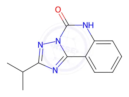 Chemical structure of 2-Isopropyl-[1,2,4]triazolo[1,5-c]quinazolin-5(6H)-one