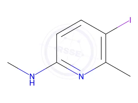 Chemical structure of (5-Iodo-6-methyl-pyridin-2-yl)-methyl-amine