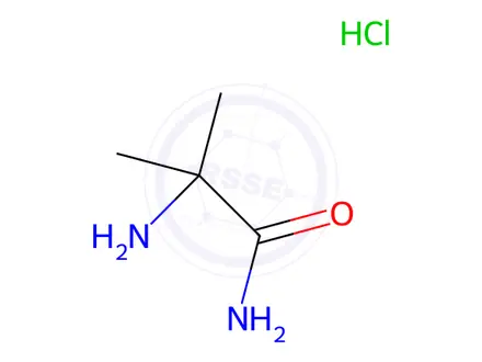 Chemical structure of 2-Amino-2-methylpropanamide Hydrochloride