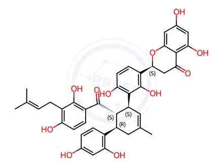 Chemical structure of Naringenin Impurity 27 (Kuwanon O)