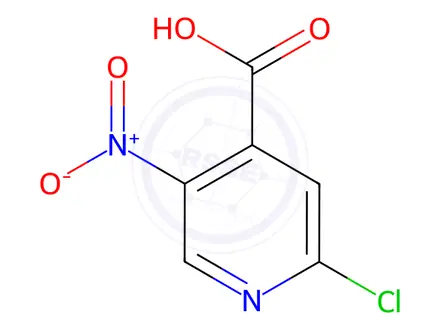 Chemical structure of 2-chloro-5-nitroisonicotinic Acid
