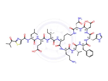 Chemical structure of Bacitracin Impurity 9 (Bacitracin EP Impurity I)