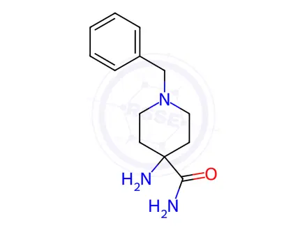 Chemical structure of 4-Amino-1-benzylpiperidine-4-carboxamide