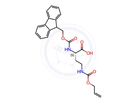 Chemical structure of Fmoc-Dab(Aloc)-OH