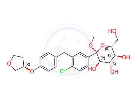 Chemical structure of Empagliflozin Impurity 9
