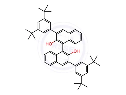 Chemical structure of (S)-3,3'-Bis(3,5-di-tert-butylphenyl)-[1,1'-binapthalene]-2,2'-diol