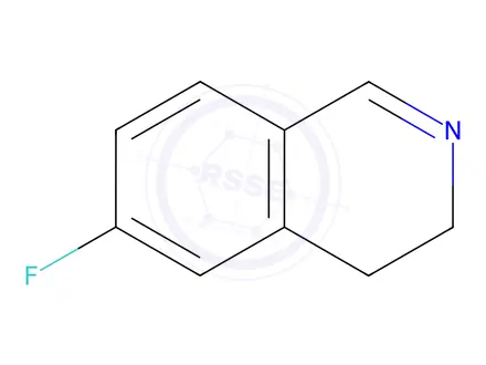 Chemical structure of Isoquinoline, 6-fluoro-3,4-dihydro-(9CI)