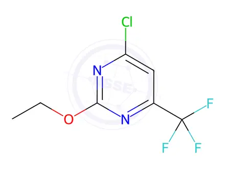 Chemical structure of 4-Chloro-2-ethoxy-6-(trifluoromethyl)pyrimidine