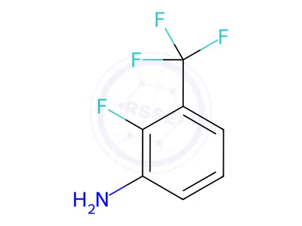Chemical structure of 2-Fluoro-3-(trifluoromethyl)aniline