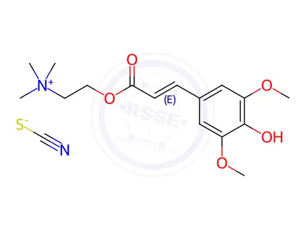 Chemical structure of Sinapine thiocyanate