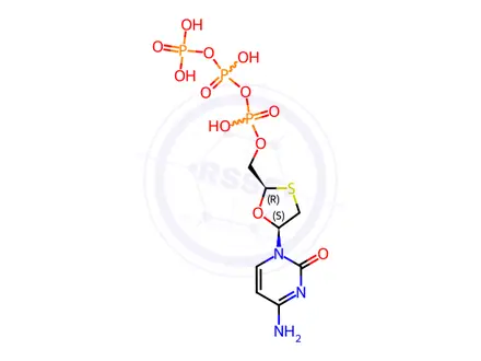 Chemical structure of Lamivudine Triphosphate