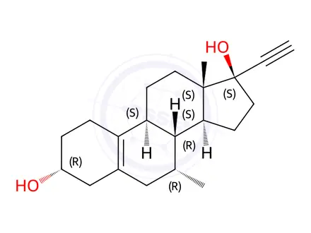 Chemical structure of Tibolone Impurity 14
