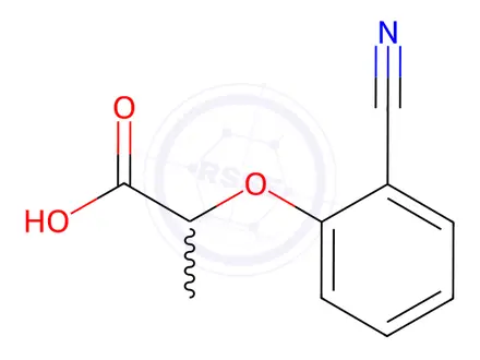 Chemical structure of 2-(2-Cyanophenoxy)propanoic acid