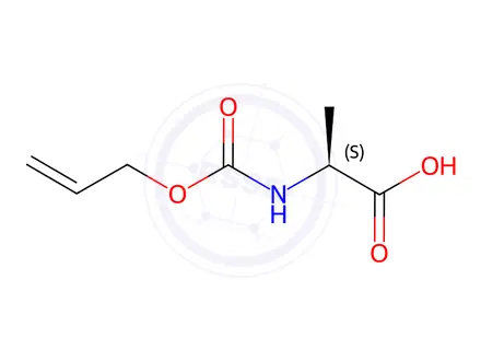 Chemical structure of Aloc-Ala-OH·DCHA