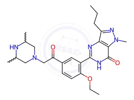 Chemical structure of Dimethylacetildenafil