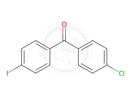 Chemical structure of (4-Chlorophenyl)(4-iodophenyl)methanone