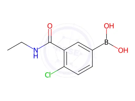Chemical structure of (4-Chloro-3-(ethylcarbamoyl)phenyl)boronic acid
