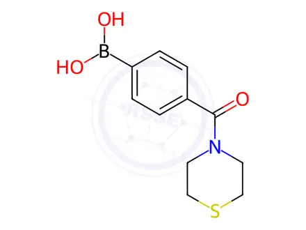 Chemical structure of (4-(Thiomorpholine-4-carbonyl)phenyl)boronic Acid