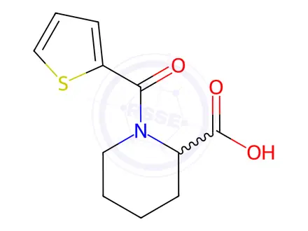 Chemical structure of 1-(Thiophene-2-carbonyl)piperidine-2-carboxylic acid