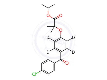 Chemical structure of Fenofibrate-d4