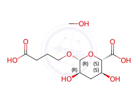 Chemical structure of Gamma-Hydroxybutyric Acid Glucuronide