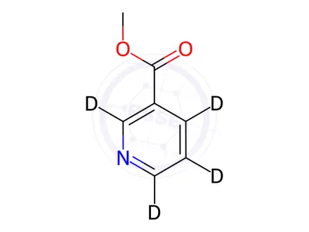Chemical structure of Methyl Nicotinate-2,4,5,6 D4