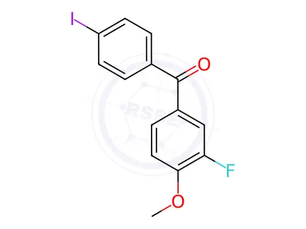 Chemical structure of (3-Fluoro-4-methoxyphenyl)(4-iodophenyl)methanone