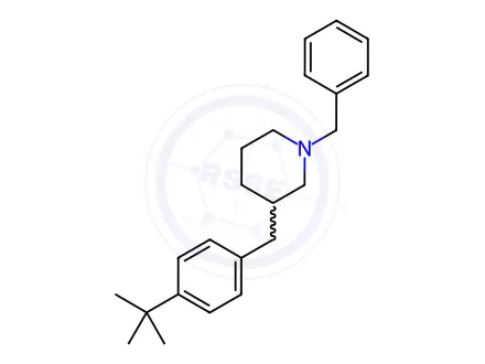 Chemical structure of 1-benzyl-3-[4-(tert-butyl)benzyl]piperidine