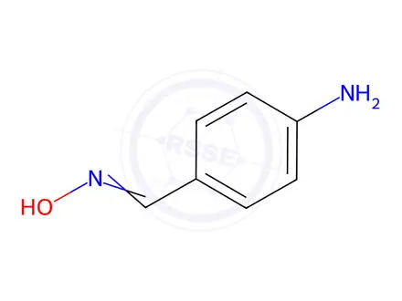 Chemical structure of Benzaldehyde, 4-amino-, oxime