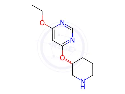Chemical structure of 4-Ethoxy-6-(piperidin-3-yloxy)-pyriMidine hydrochloride