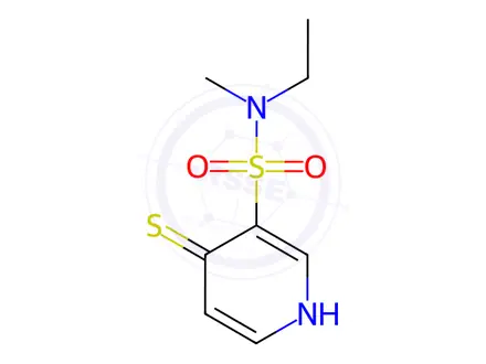 Chemical structure of N-Ethyl-4-mercapto-N-methylpyridine-3-sulfonamide
