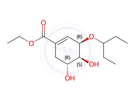 Chemical structure of Oseltamivir Impurity 130
