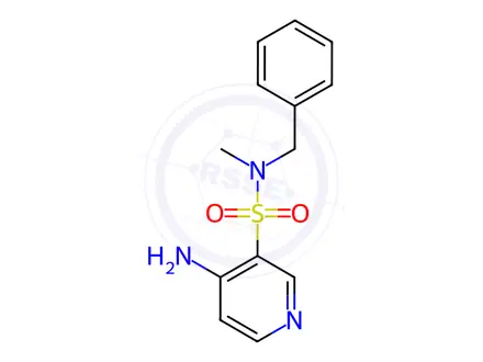 Chemical structure of 4-Amino-N-benzyl-N-methylpyridine-3-sulfonamide