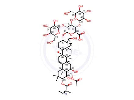 Chemical structure of Isoescin Ib