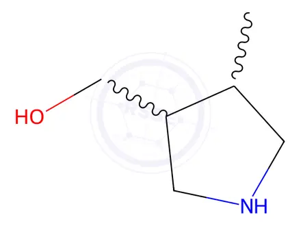 Chemical structure of (4-methylpyrrolidin-3-yl)methanol hydrochloride