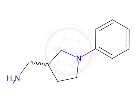 Chemical structure of [(1-phenylpyrrolidin-3-yl)methyl]amine